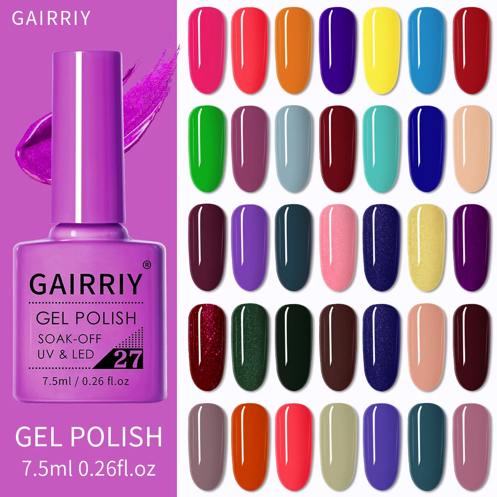 Gairriy75mlGelNailPolishNailSupplyWholesaleSoakOffUVLEDGel