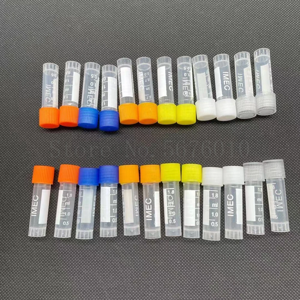 1set include one piece 81- lattice digital code Storage Box for Store Cryovial+81pieces 1.8ml plastic Refrigerating tube
