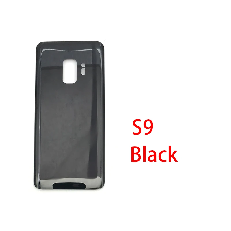 20 шт./лот Задняя крышка батареи Стекло для samsung Galaxy S9 G960F S9 Plus G965F - Цвет: S9 Black