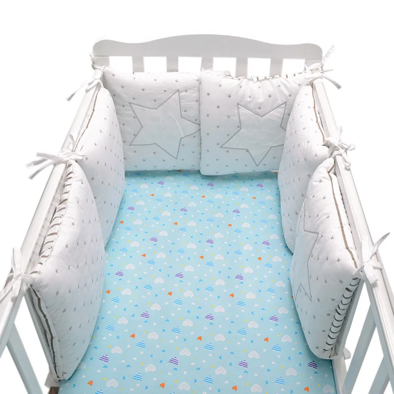 6 шт./партия детская кроватка кровать бампер протектор кроватки прокладки бамперы подушки для кормления украшение в детскую комнату кроватка бампер детские постельные принадлежности