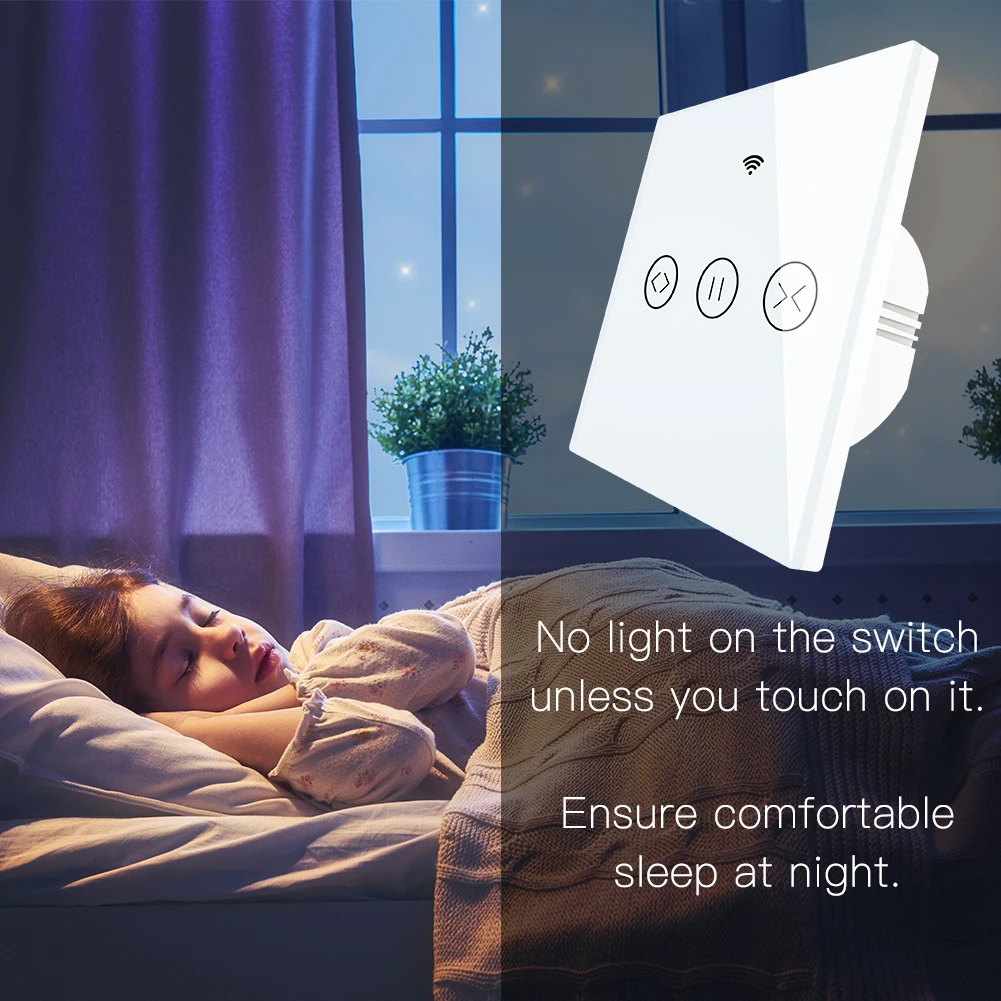 WiFi Smart Curtain Blind Switch for Electric Motorized Tuya Curtain Roller Shutter Works with Alexa Echo Google Home Smart Home