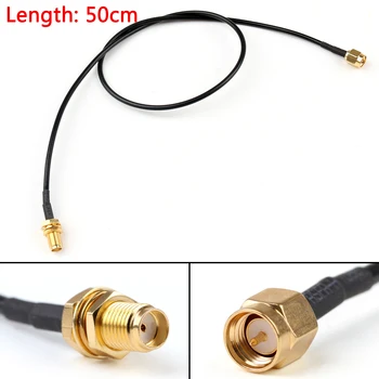 

Artudatech 5PCS 20cm/50cm RG174 Cable SMA Male Plug To SMA Female Jack Bulkhead Coax Pigtail 8in