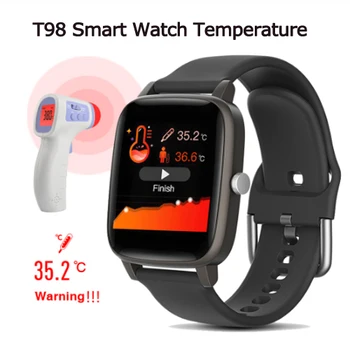 

Ottwn T98 Smart Watch Body Temperature Measurement IP67 Waterproof Wristband Blood Pressure Heart Rate Monitor Sports bracelet