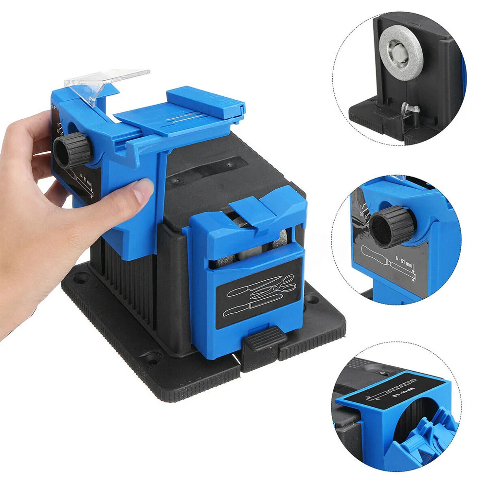 Scissors Adjustable Convenient Kitchen Portable Drill Grinding Multifunction Home Use Compact Tools Reusable Electric Sharpener