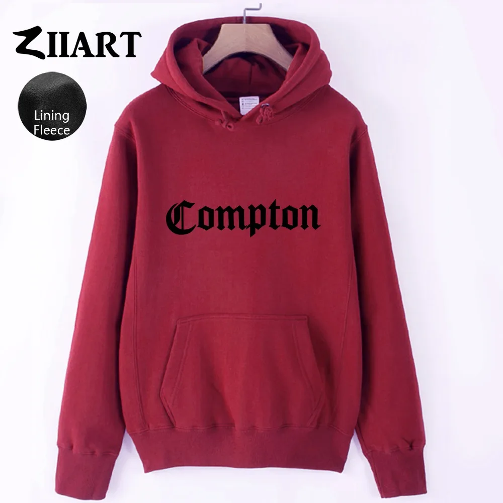 Compton Готический шрифт девушки женщина флис Толстовка Пара Одежда ZIIART