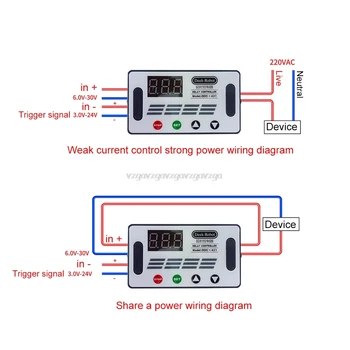 

DC 12V DDC-431 Timer Delay Relay Switch Digital Data Save Delay Controller DC 6V-30V O24 19 Dropship