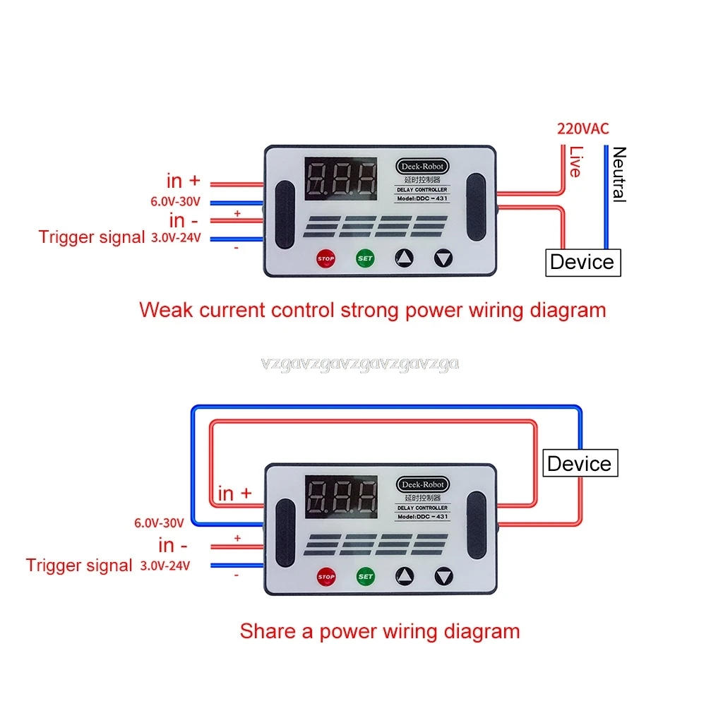 DC 12V DDC 431 переключатель цифровых данных контроллер задержки 6V 30V O24 19 Прямая