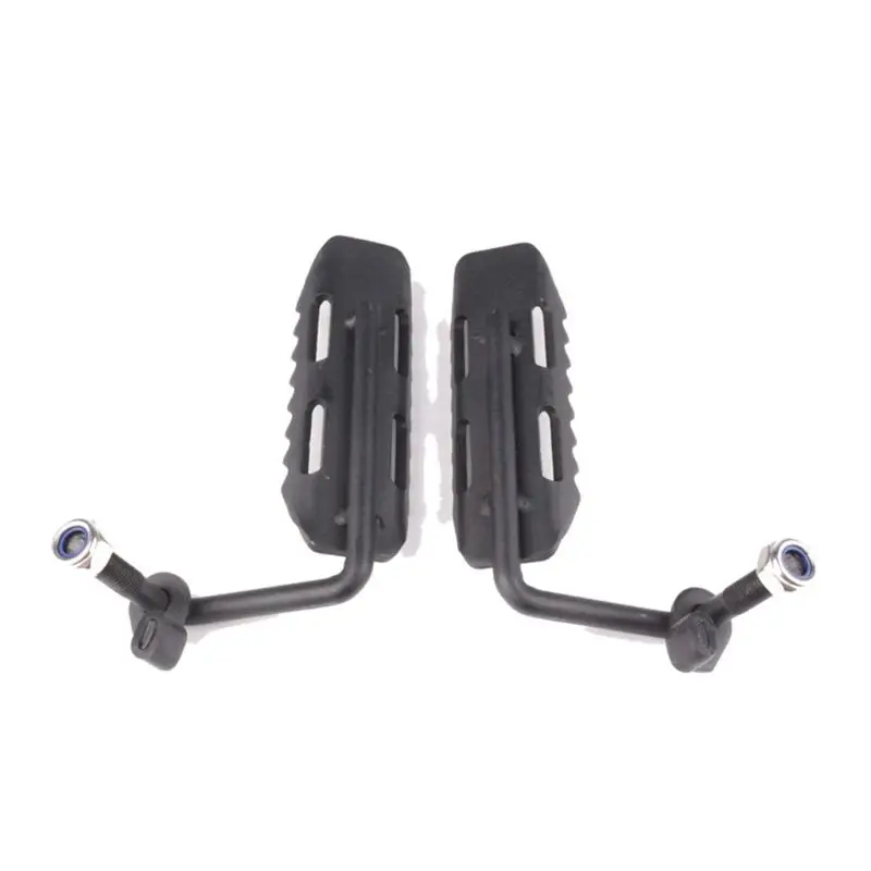 Black Steel wrangler Foot Pegs, Exterior Door Hinge Foot Rest Peg Pedal for Jeep Wrangler JK JKU 2007-(Pair) LX9C