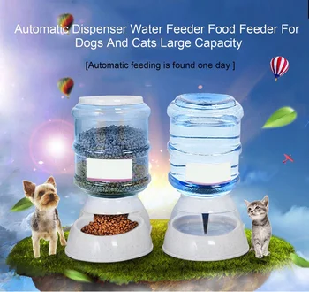 

AA 3.5L Large Capacity Cat Automatic Dispenser Drinker Pet Dog Puppy Automatic Water Feeder Dish Bowl