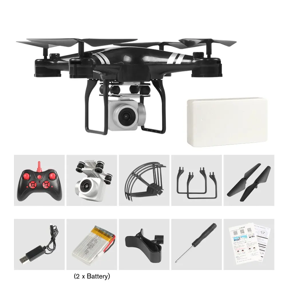 KY101 2,4G RC Drone с 4 K/1080 P HD Камера удержания высоты «Безголовый» режим 3D флип р/у Дрон вертолет 3/2/1 батареи - Color: 1080P 2B