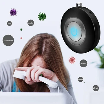 

Wearable Air Purifier Necklace Mini Portable USB Air Cleaner Negative Ion Generator Low Noise Air Freshener 2020 New