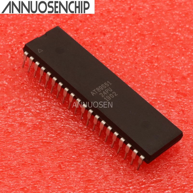 20PCS New AT89S51 AT89S51-24PI DIP40 AT89S51-24PC