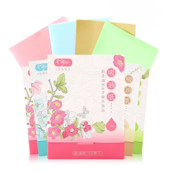 

100pc Oil-absorbing Paper Oily Face Blotting Matting Tissue Protable Facial Absorbent Paper Oil Control Wipes Face Cleaning Tool