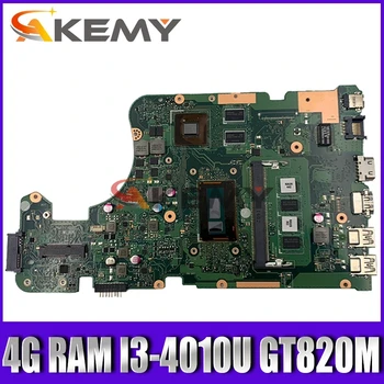 

Akemy X555LD Laptop motherboard For Asus X555LD X555LP X555LA X555L X555 Test onboard mainboard 4G RAM I3-4010U GT820M