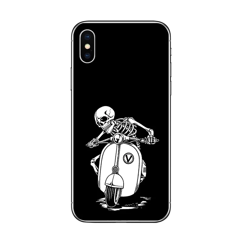 Cicibers Забавный сатанический Череп Мягкий силиконовый чехол для телефона iphone 7 8 6 S