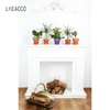 Laeacco White Wall Fireplace Vase Flowers Photography Backgrounds Interior Portrait Photophone Photo Backdrops For Photo Studio ► Photo 3/6