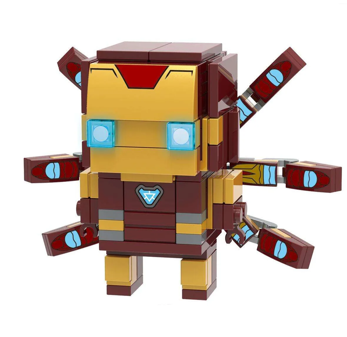 Marvel Avengers Endgame Super Heroes Spiderman Thanos Iron Man Thor Brickheadz Figures Building Blocks Bricks Toys Juguetes