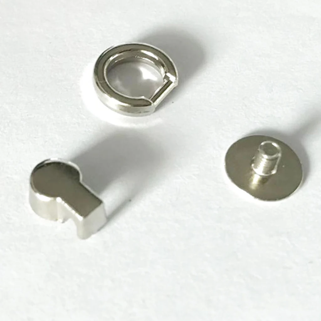 Screwback Round Button Studs, Metal Rivet Studs Screw Back Round Ring Leather Crafts Accessories - Set of 20