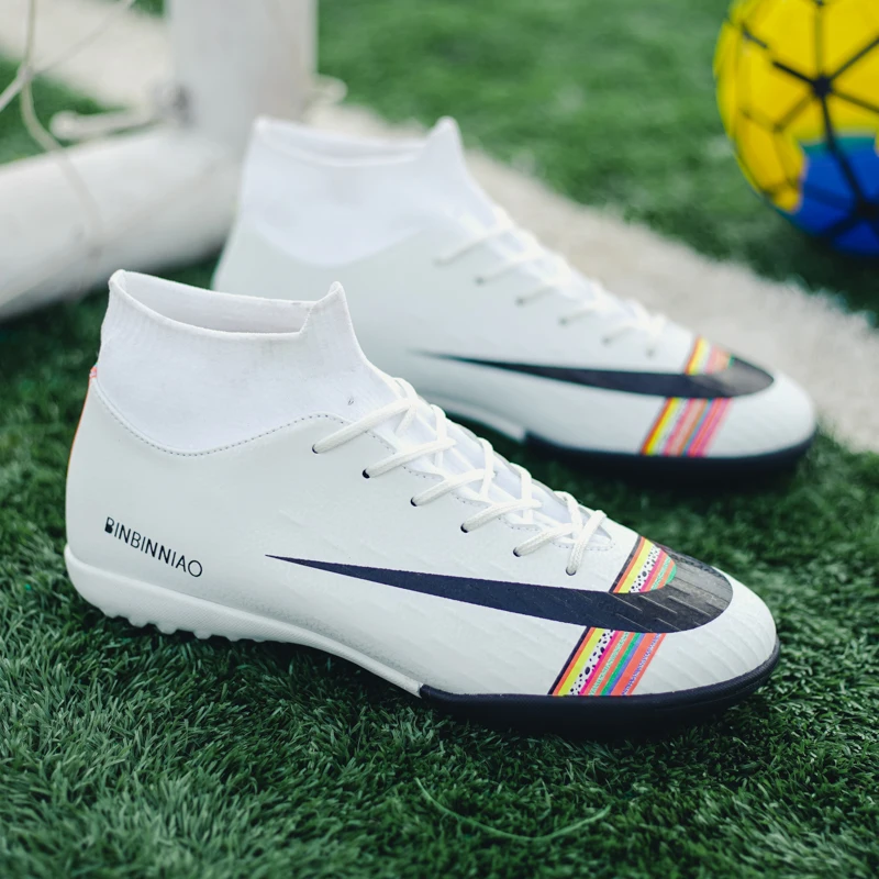 Football Boots Turf Soccer Shoes Crampons Superfly Breathable Cheap Original TF Kids Football Futsal Boots Sneakers Men Cleats