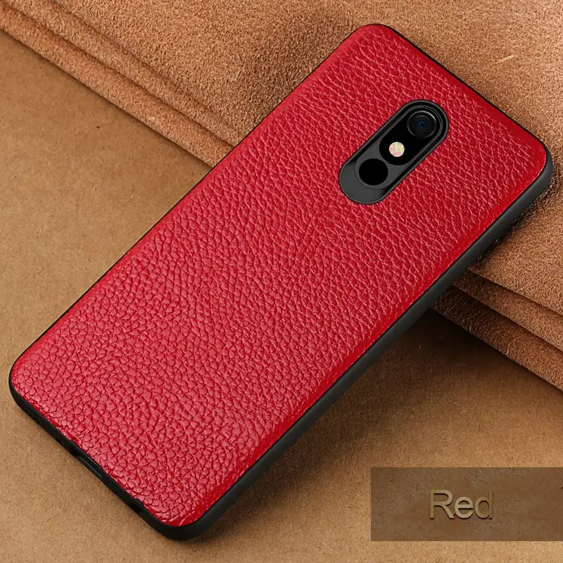 Красный Натуральная воловья кожа чехол для телефона LG Stylo 5 Чехлы Роскошный 360 полный защитный чехол для LG V40 K40 G8 ThinQ G8s ThinQ - Цвет: Красный