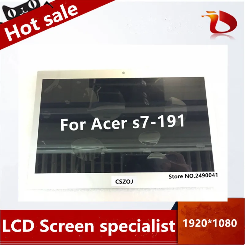 

Free shipping 11.6 " LCD screen display with touch for For Acer s7-191 FHD 1920*1080