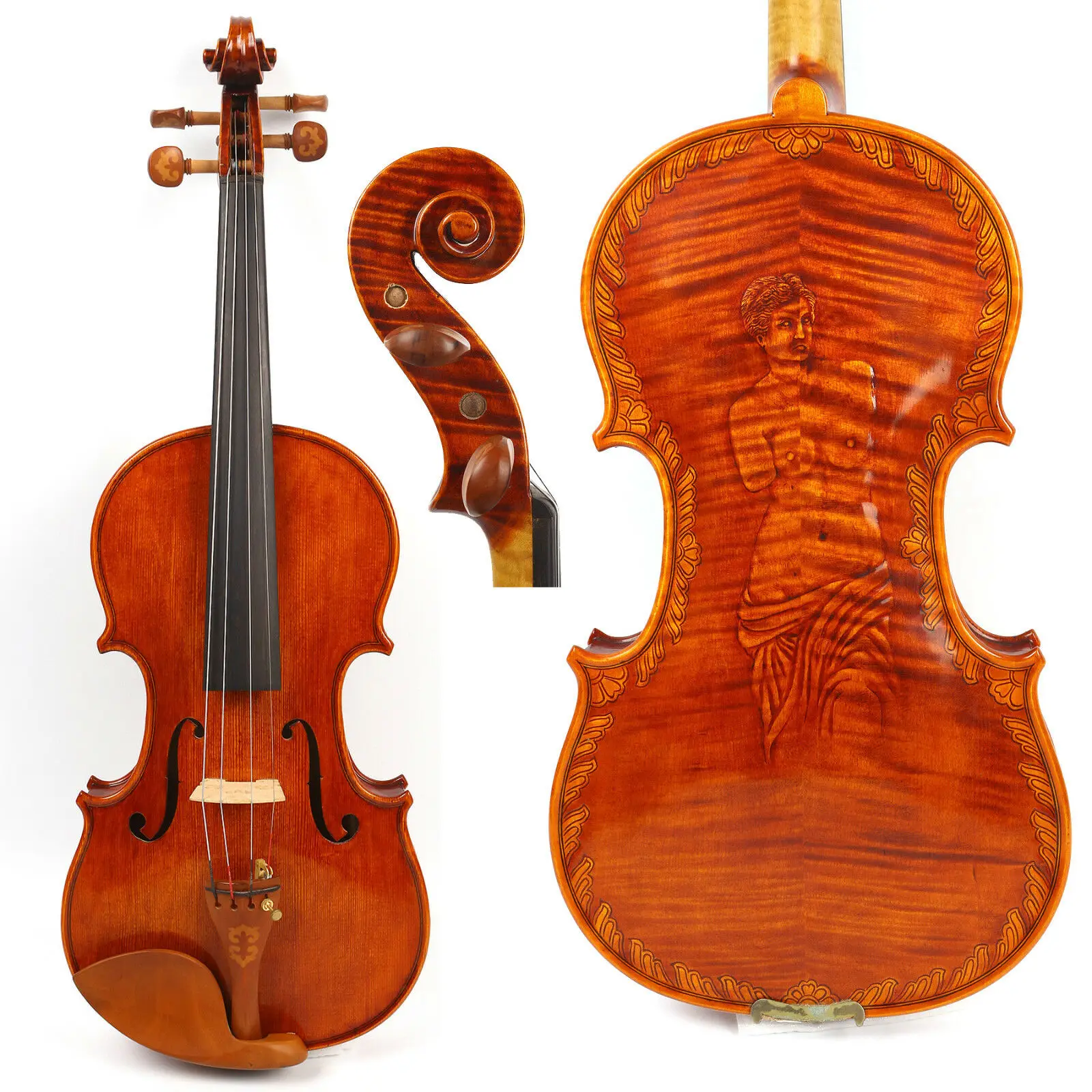 

New 4/4 Violin Maple wood Master Level,Powerful Sound Venus Carved #GY-X2