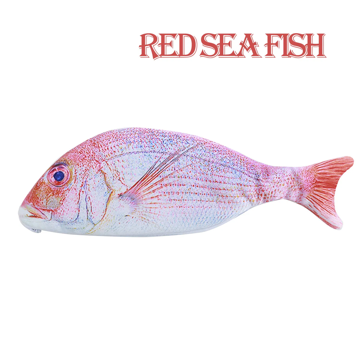red sea fish Персонализированная сумка для канцелярских принадлежностей милая детская Студенческая Подарочная сумка для канцелярских ручек креативная имитация соленой рыбы морская рыба ручка сумка - Цвет: red sea fish