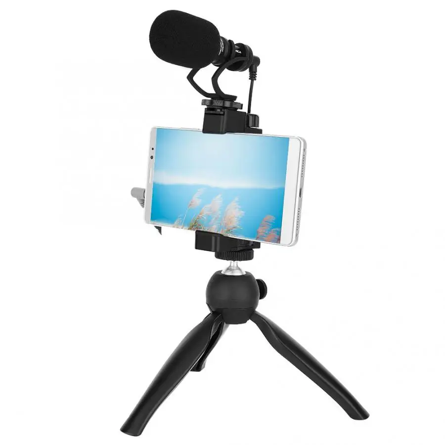 Comica microfono inalambrico CVM-VM10-K2 смартфон видео Rig Filmmaker Аудио Микрофон ж/мини студийный Трипод микрофон