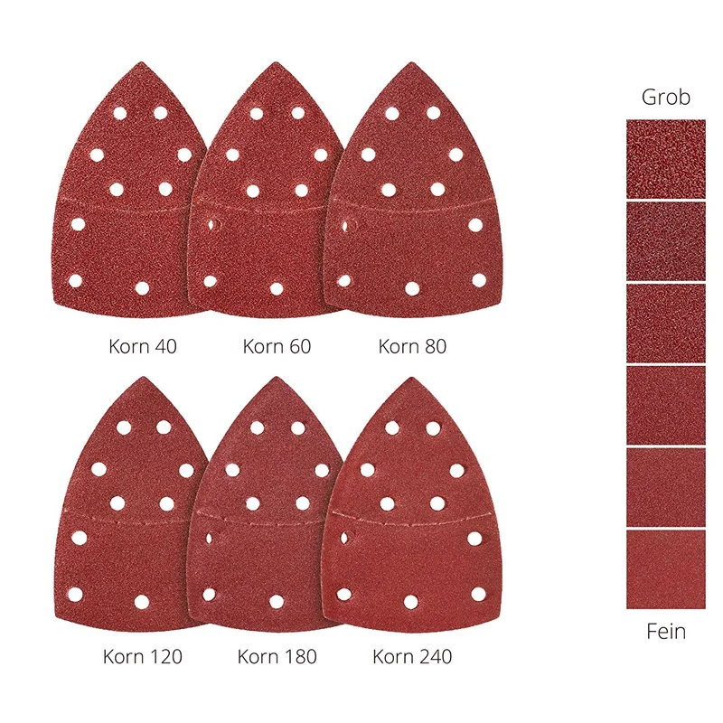Горячая 50 шт шлифовальных листов, мышь шлифовальные подушечки, чтобы соответствовать Bosch мульти-шлифовальный и все Осциллирующие Мульти-инструмент