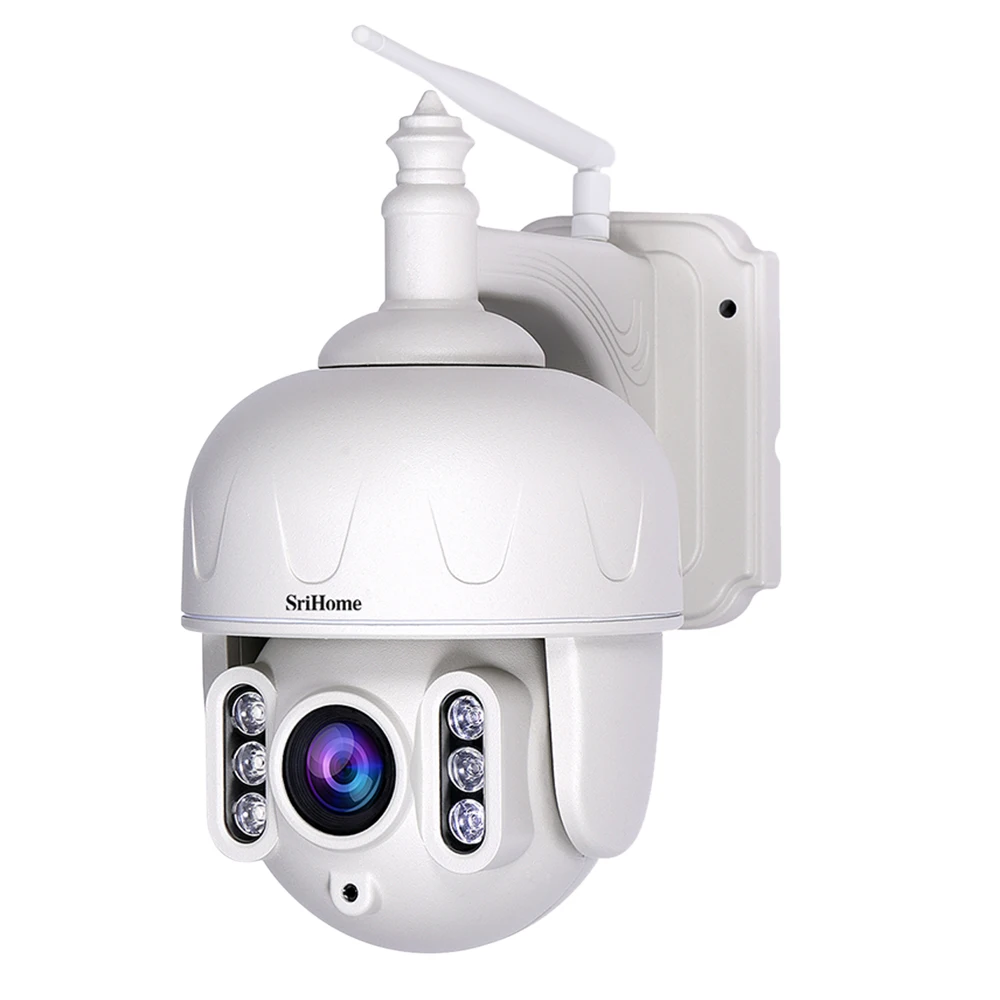  SriHome SH028 Wireless PTZ IP Camera 1080P Outdoor Monitor Support NVR 2-way Audio 5X Optical Zoom  - 4.00001E+12