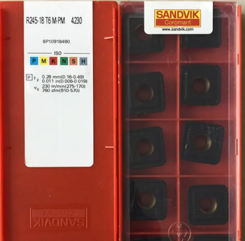 10 шт. вставки карбида R245-18T6M PM4230
