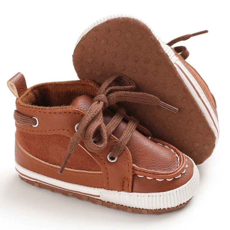 Pudcoco/мягкая подошва для малышей; кожаная нескользящая обувь для маленьких мальчиков и девочек; модная повседневная обувь для маленьких мальчиков и девочек 0-18 месяцев