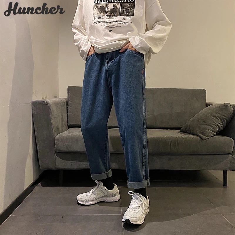 Мужские джинсы Huncher 2020 в стиле хип-хоп модные корейские классические уличные
