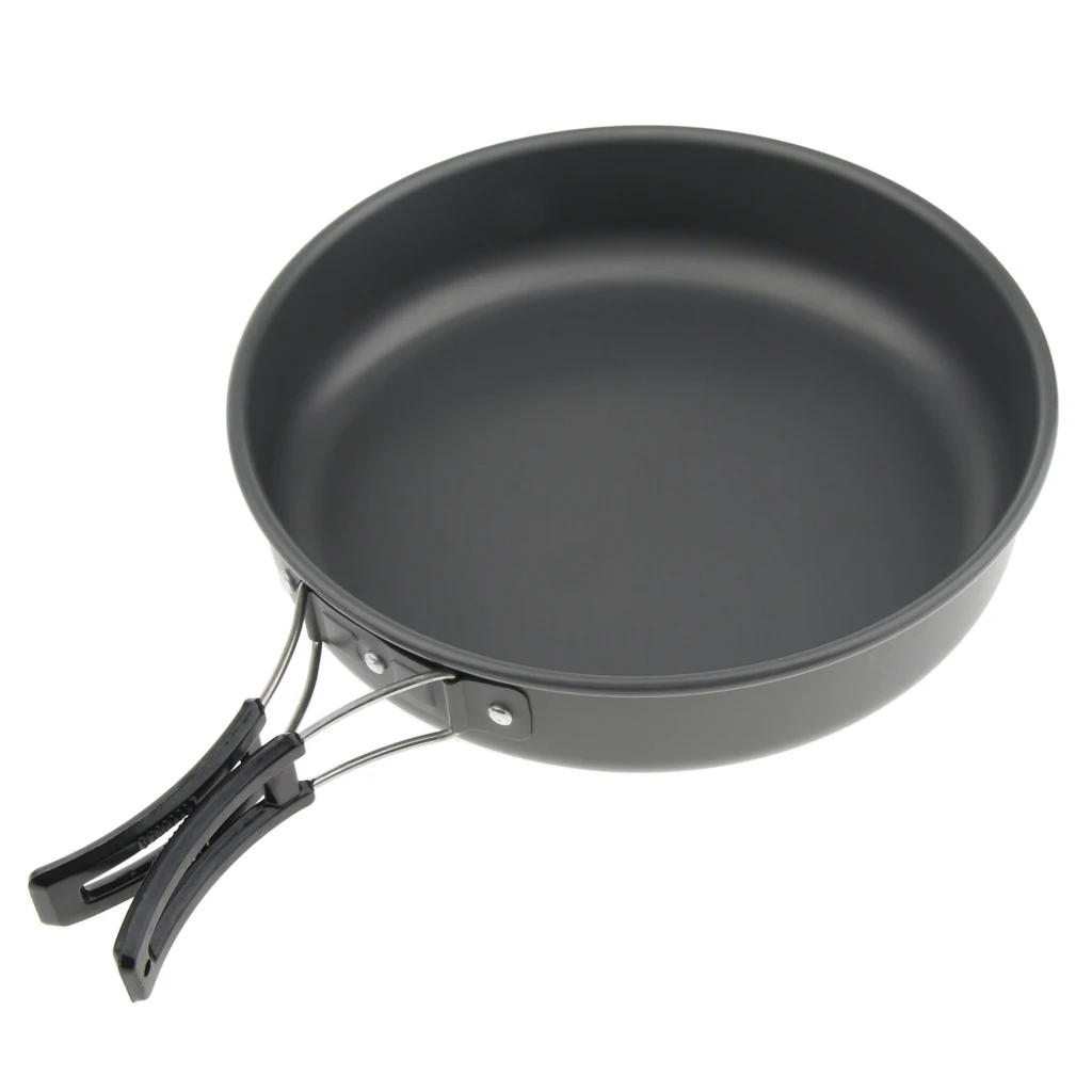 Portable Folding Non Stick Cooking Frying Pan and Pot for Camping, Backpacking and Outdoors