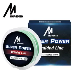 Мередит бренд 100 м 300 м 500 м 1000 м 4 нити 10-40LB плетеная леска PE Multilament Braid Line озеро, речная Рыбалка