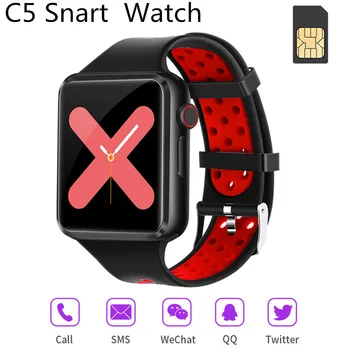 

C5 Smart Watch SIM Card Answer Dail Call Camera smartwatch 2020 PK W26 DZ09 A1 Sport Band Passometer Fitness Tracker QQ SMS