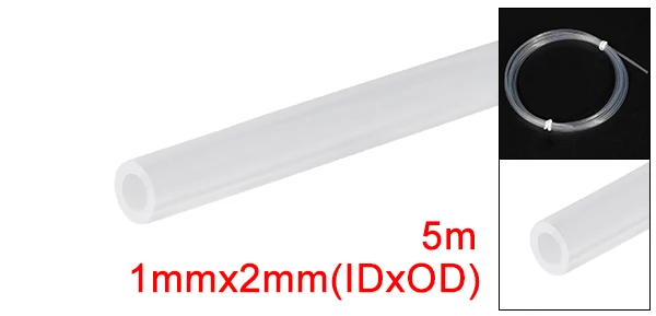 Uxcell 1 шт. PTFE труба прозрачная для 3d принтера RepRap росток коссель Высокая смазочная способность антипригарная