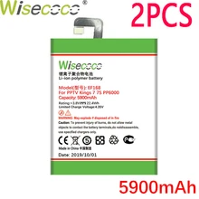 WISECOCO 2 шт. 5900 мАч EF168 батарея для PPTV King7 King7S PP6000 телефон новейшее производство высокое качество батарея+ номер отслеживания