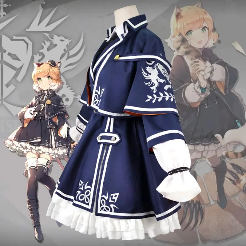 Игра Arknights Mousse Frncat Косплей Костюм женский для косплея карнавальное платье для косплея вечерние костюмы
