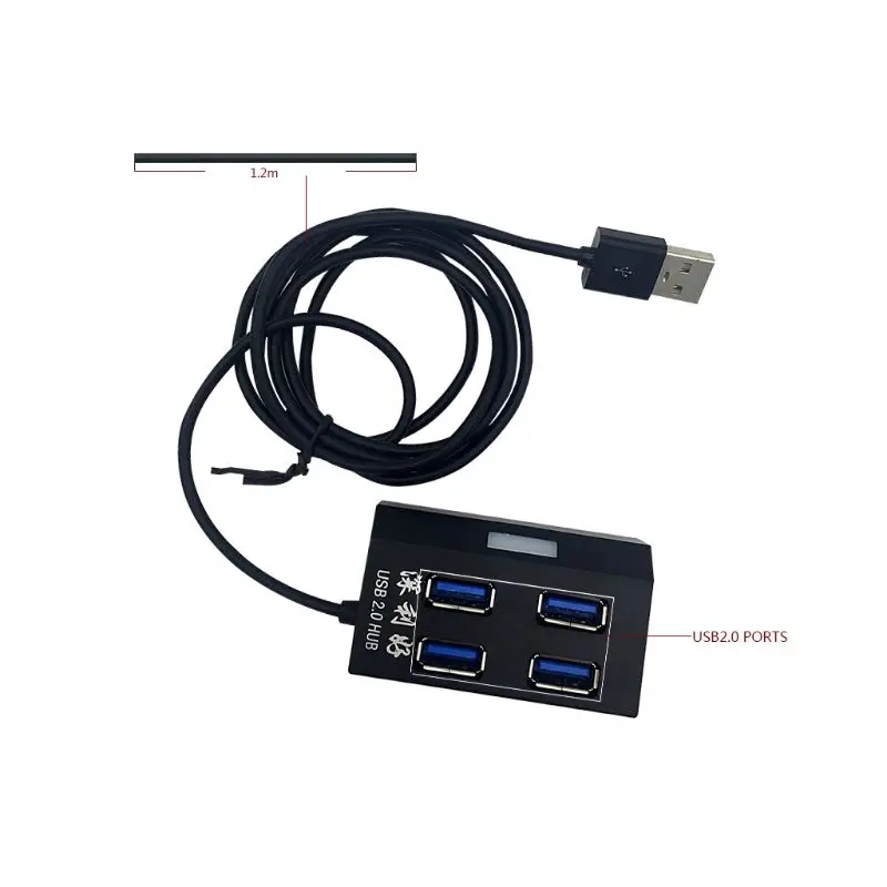 Высокоскоростной 4 порта несколько USB 2,0 концентратор USB разветвитель адаптер для ПК компьютер Ноутбук Аксессуары для планшетов