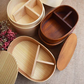 

Japanese Small And Exquisite Portable Environmental Protection Children Lunch Box Solid Color Concise Ellipse Originality
