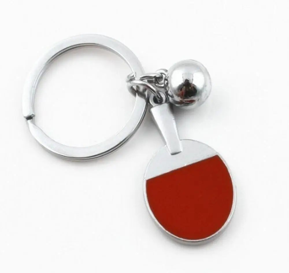 1PCS Mini Key Chain Cute Fashion Table Tennis Keychain Sport Ball KeyChain Car Bike Keyring Souvenir Gift
