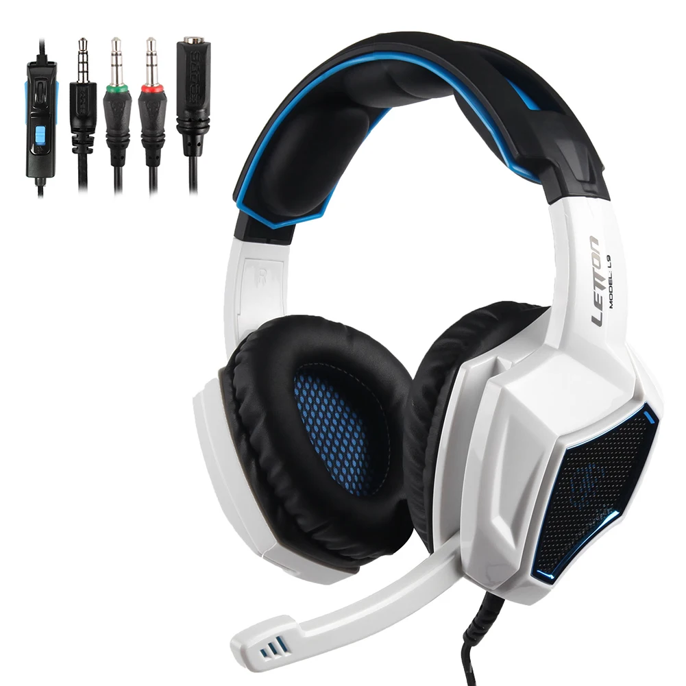 Letton L9 Gaming Headset Wired Over Ear HiFi Gaming Headphones with 360 Rotatable Microphone for PS4 PC Computer
