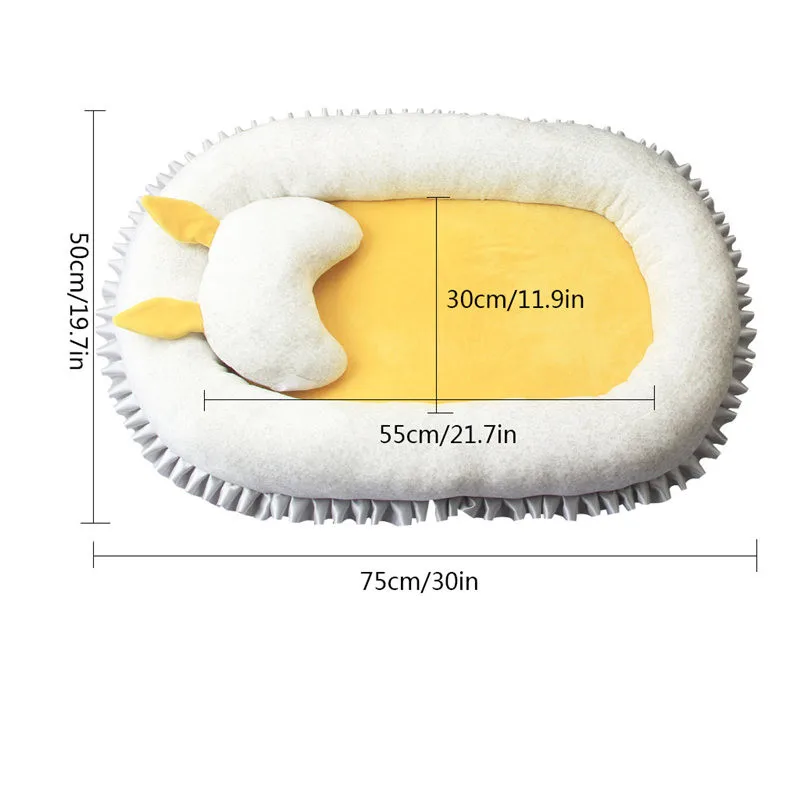 Портативная детская кроватка с подушкой путешествие бионическая складная