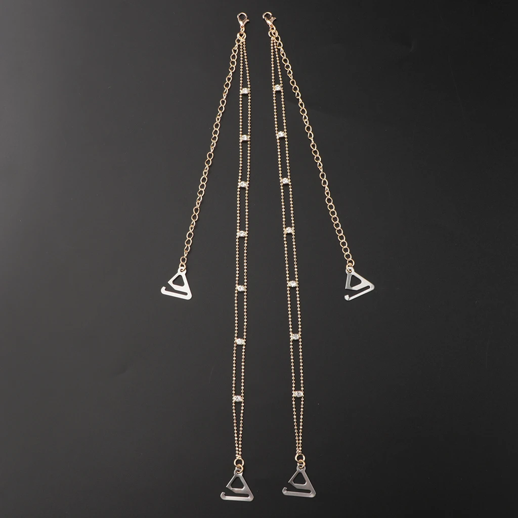 Crystal Bra Straps Shoulder Strap Bridal Lingerie Belt Costume Decors Sparkly crystal rhinestone detachable bra straps