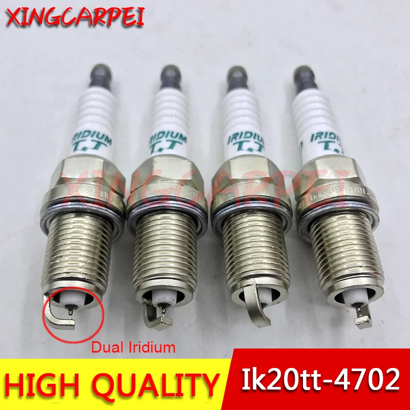 4 шт. новая двойная иридиевая Свеча зажигания IK16TT 4701 IK20TT 4702 IKH16TT 4703 IKH20TT 4704 IEXH22TT 4712