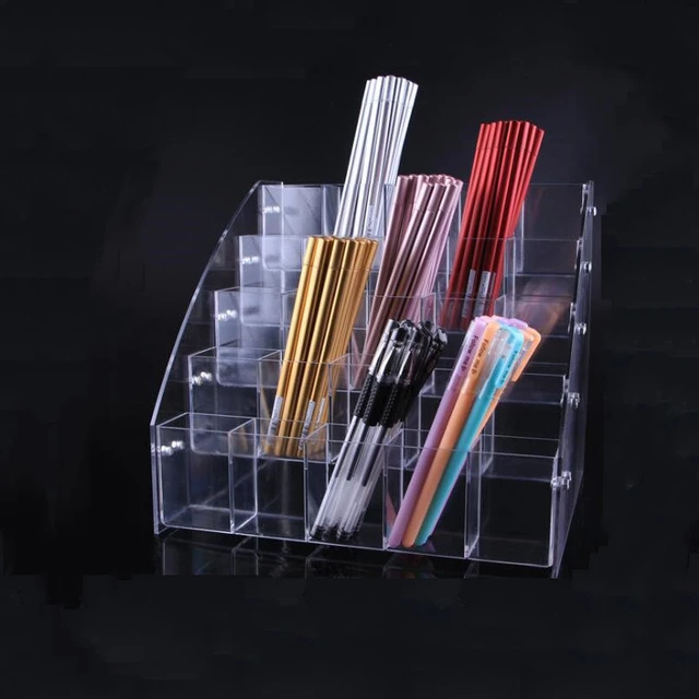 Pen Stand Acrylic Eyeshadow Pen Display Stand Stationery Store Pencil Stand  Eyebrow Pencil Neutral Pen Ballpoint Pen Storage Box - Storage Holders &  Racks - AliExpress