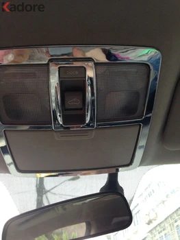 

For Kia Sportage 2011-2015 High Quality ABS Chrome Plastic Interior Car Front Roof Cell Reading Light Lamp Cover Trim 2pcs/set