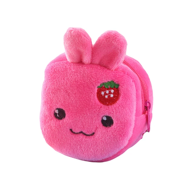 Portable Cute Plush Coin Purse Panda Animal Small Coin Purse Zipper Money Wallet Wholesale Kids Birthday Gift New 3