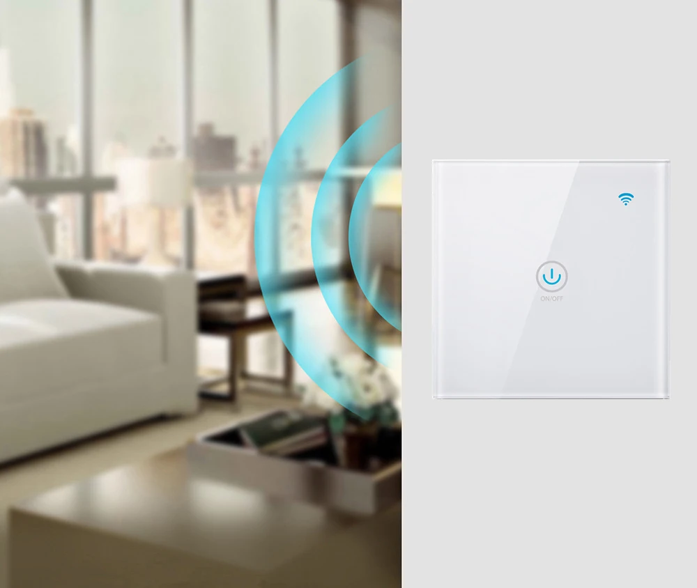 Tuya Smart Touch Switch Intelligence WiFi управление Светодиодный светильник EU/UK standard